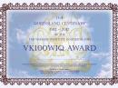 The Centenary Award certificate
